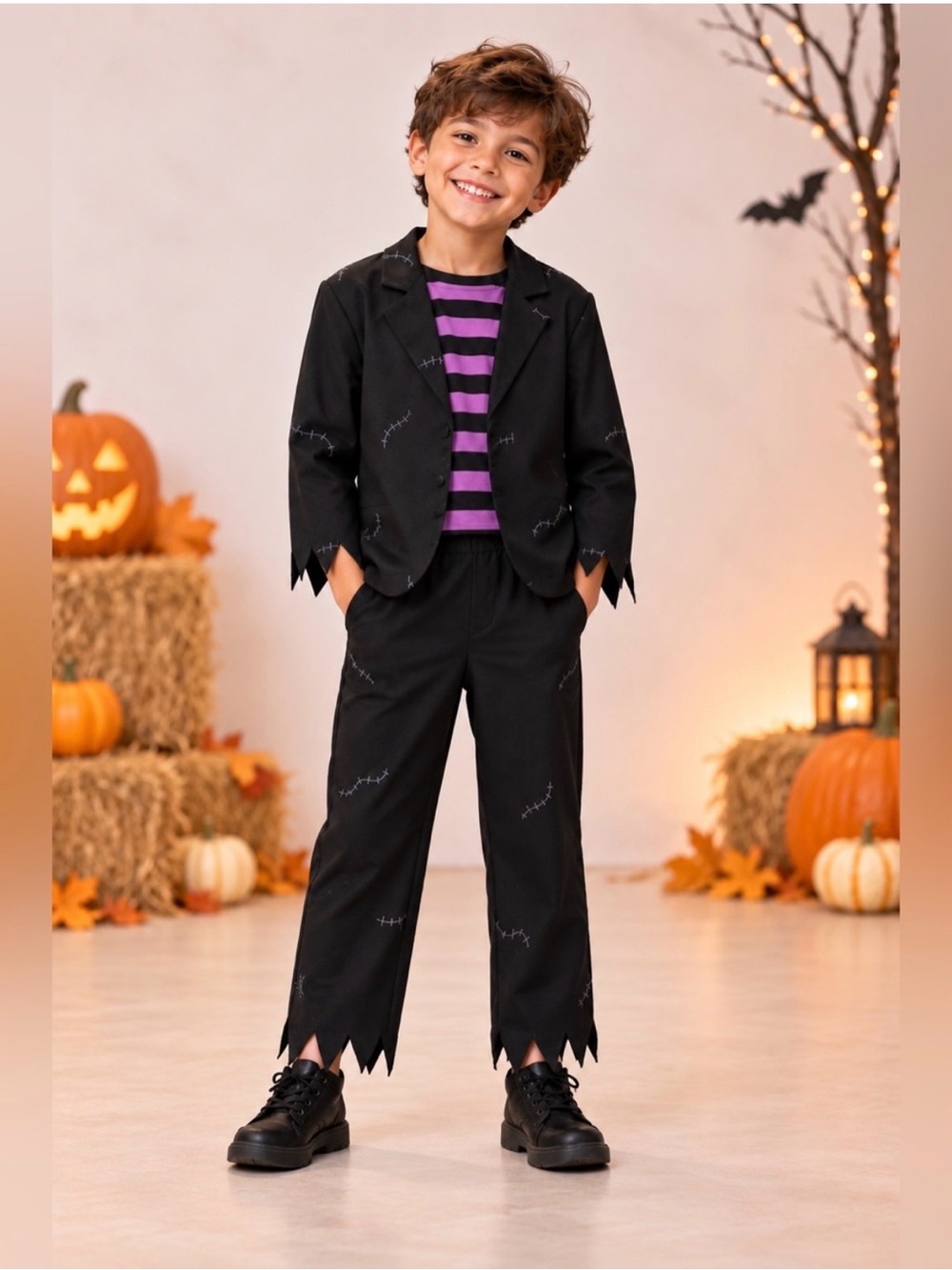 Zara Frankenstein Costume with Head Size 3/4 NEW!